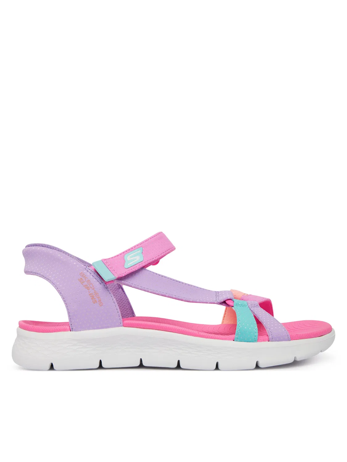 Сандалии для девочки Slip-Ins: Go Walk Flex Sandal Lots Of Sol Skechers, фиолетовый