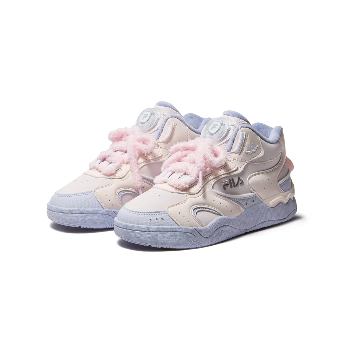 Детские кроссовки для скейтбординга с закрытым носком FILA KIDS, Calcite Pink/Sunny Lilac — фото 4