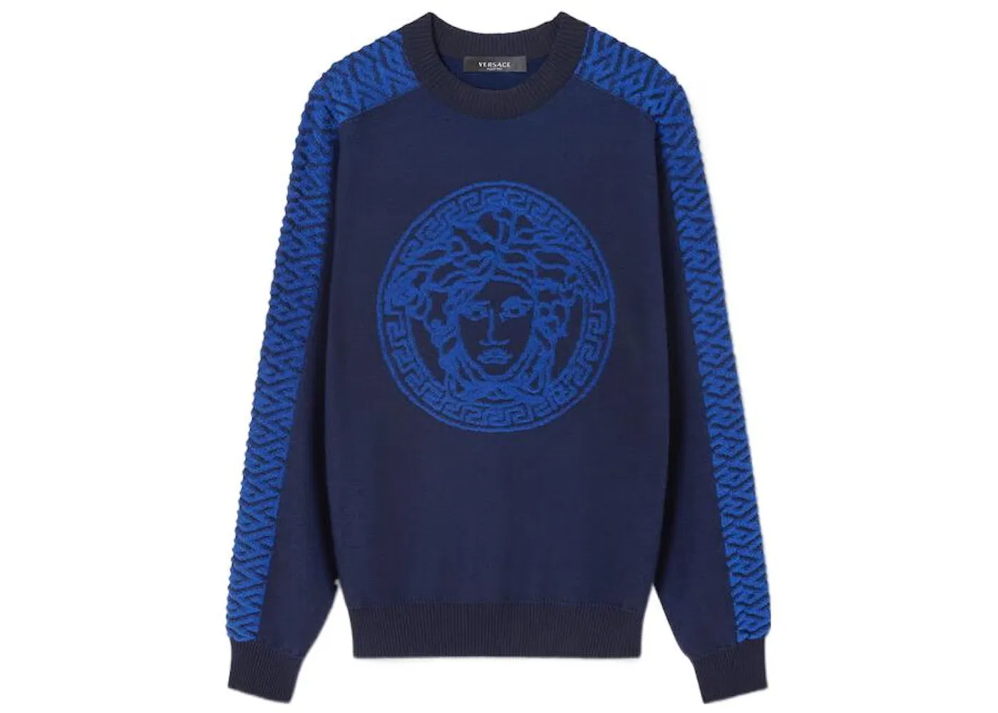 Мужской свитер с принтом Logo Versace, Blue