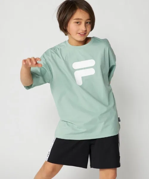 Детский комплект для плавания с принтом F-BOX LOGO FILA, Green