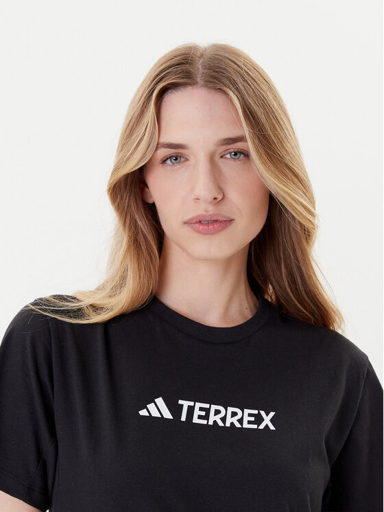 Футболка regular fit Terrex Classic Logo JF9131 Adidas, чёрный — фото 4