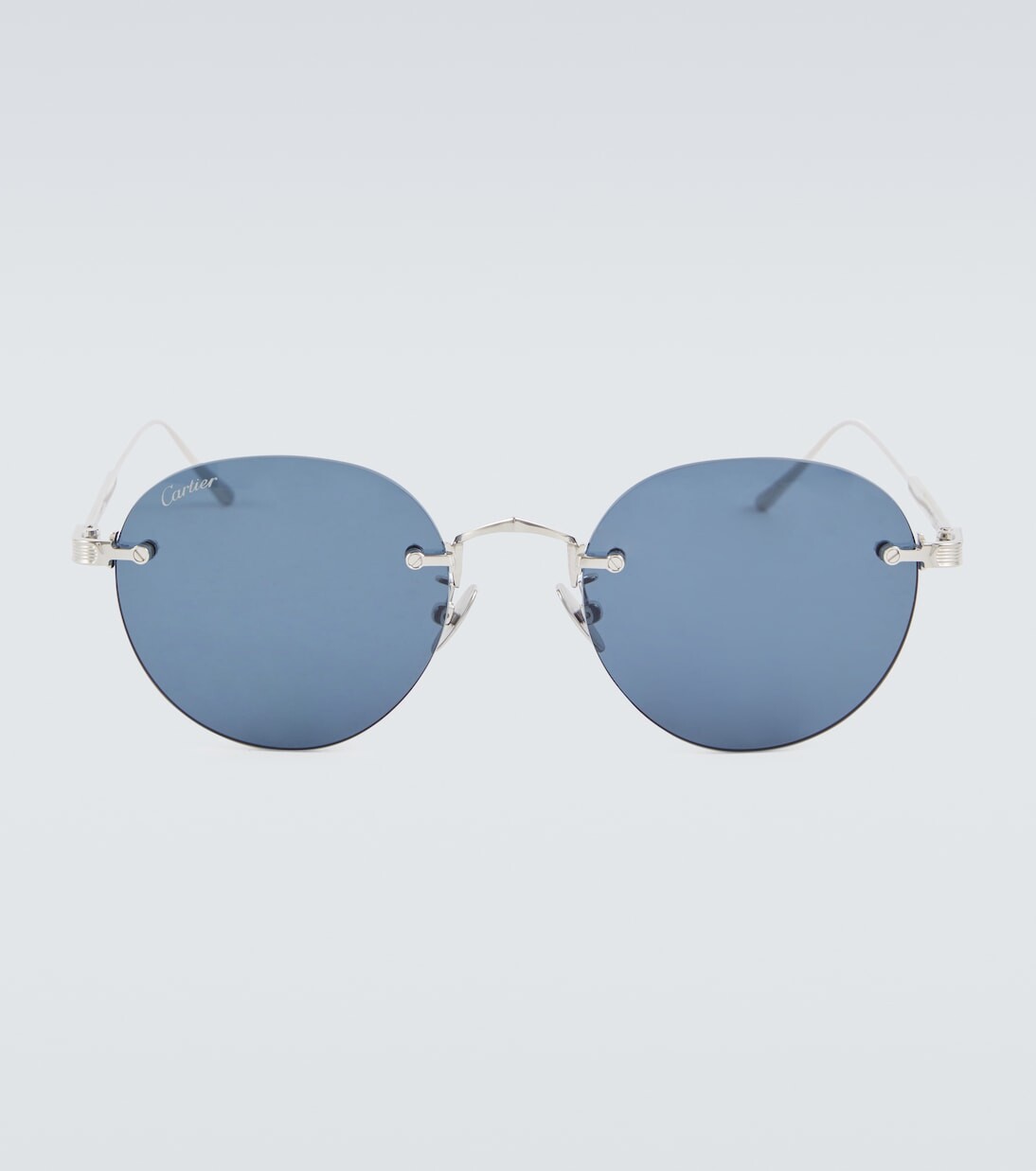 

Солнцезащитные очки signature c de cartier круглой формы Cartier Eyewear Collection, синий