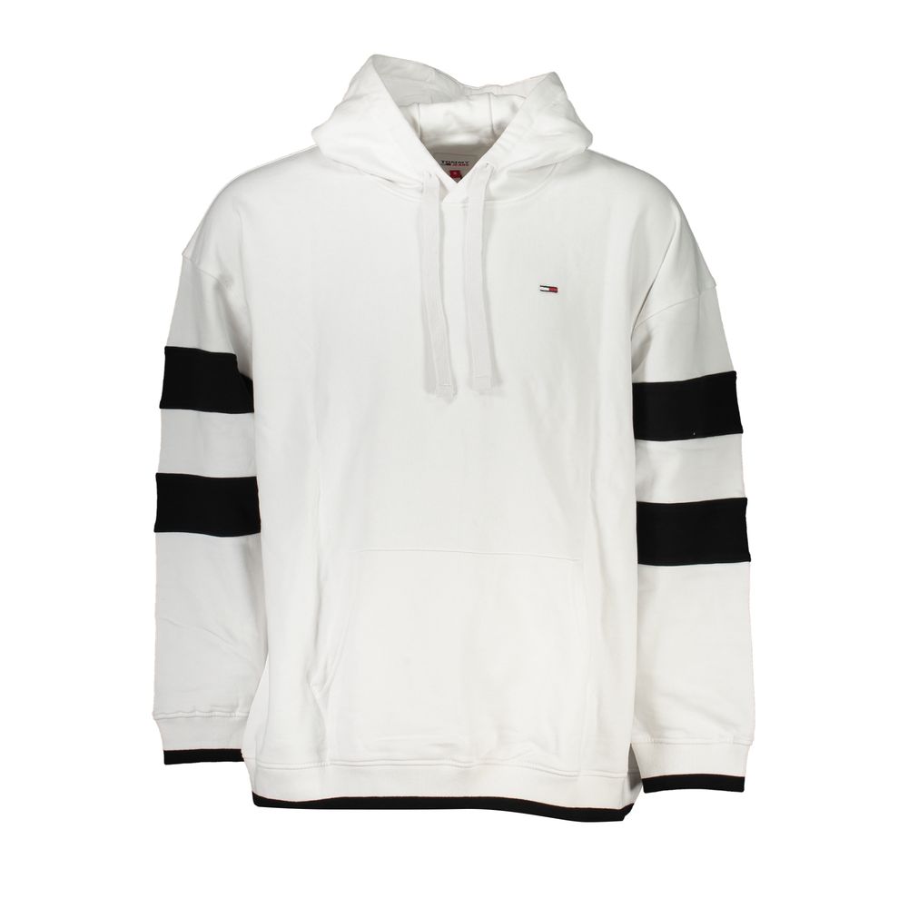 

Шикарная белая толстовка с капюшоном и контрастными деталями Tommy Hilfiger