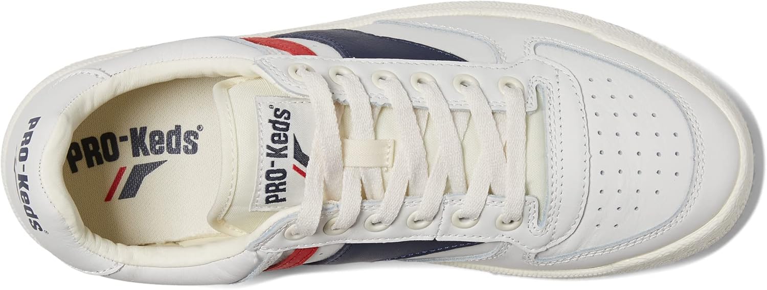 Мужские модные кроссовки PRO-Keds Skyhawk Lo на шнуровке, белый/красный/синий — фото 2