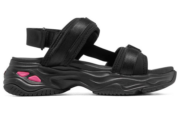 Сандалии d'lites 4.0 sandals 'black pink' Skechers, черный — фото 2