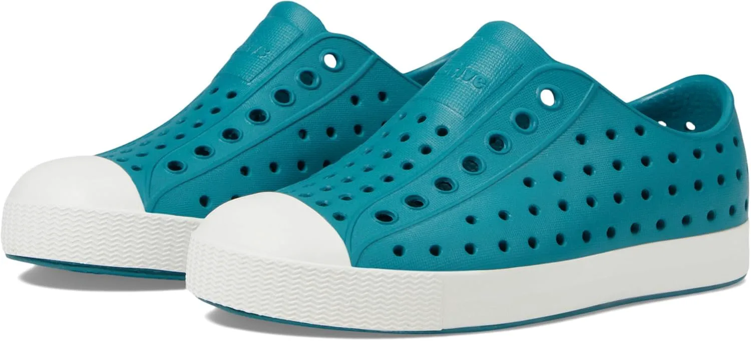 Кроссовки Native Shoes Jefferson для детей любого пола (малыши/маленькие дети), зеленый/белый — фото 4