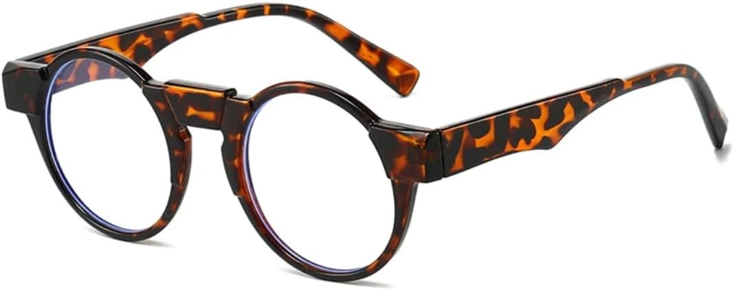 

Модные маленькие круглые солнцезащитные очки в стиле стимпанк для женщин, ретро, ​​с прозрачными линзами цвета океана, защита от УФ-излучения UV400, роскошные очки для мужчин в стиле панк VFDHN, Leopard Clear