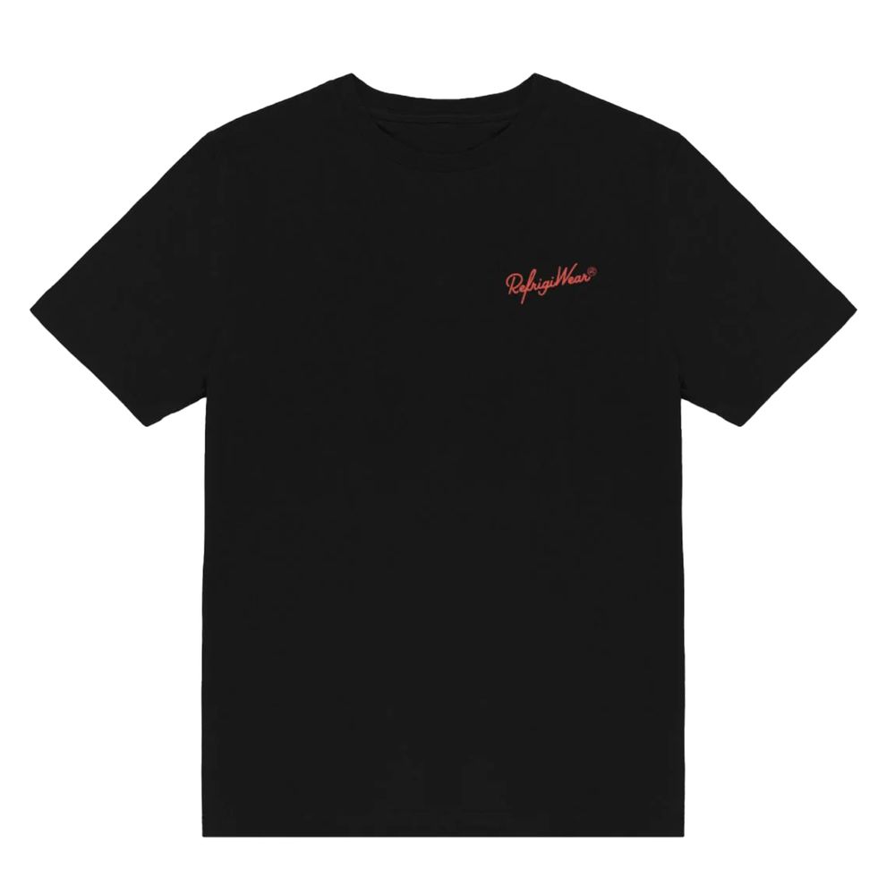 

Черная хлопковая футболка Refrigiwear