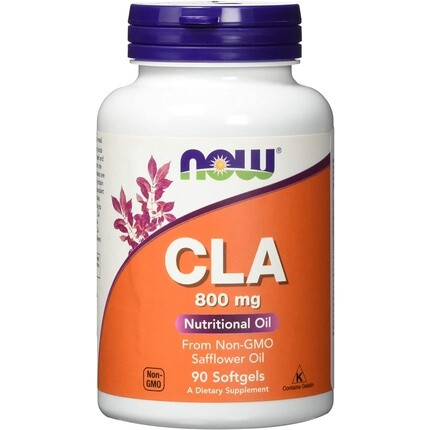 

Now Foods CLA 800 мг конъюгированной линолевой кислоты из сафлорового масла без ГМО 90 капсул