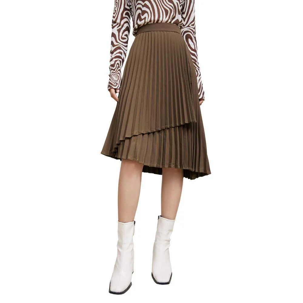 

Юбка Lily Pleated midi skirt, коричневый