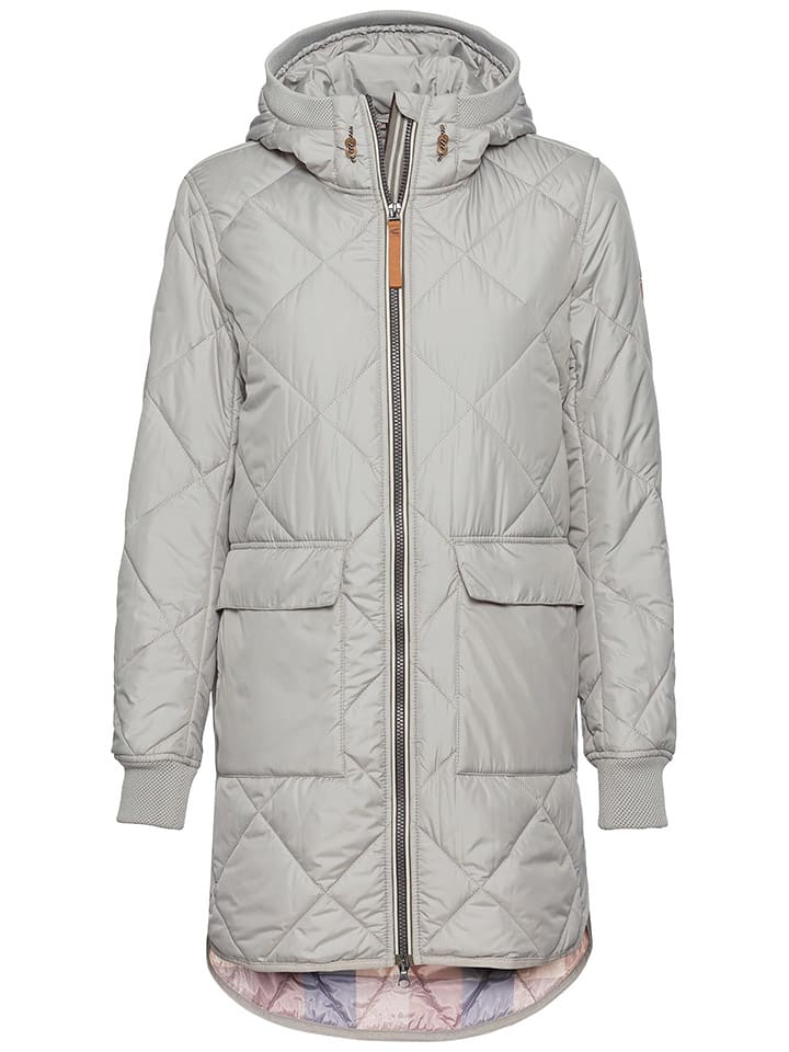 

Camel Active Стеганое пальто светло-серого цвета