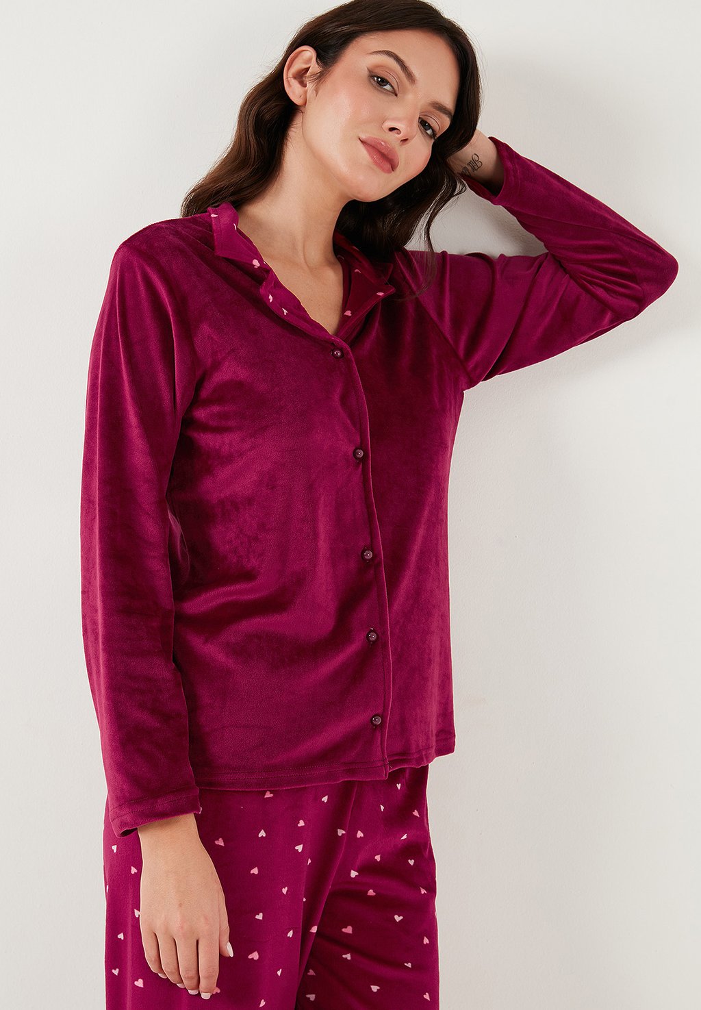 

Пижамный комплект SET LELA, бордовый
