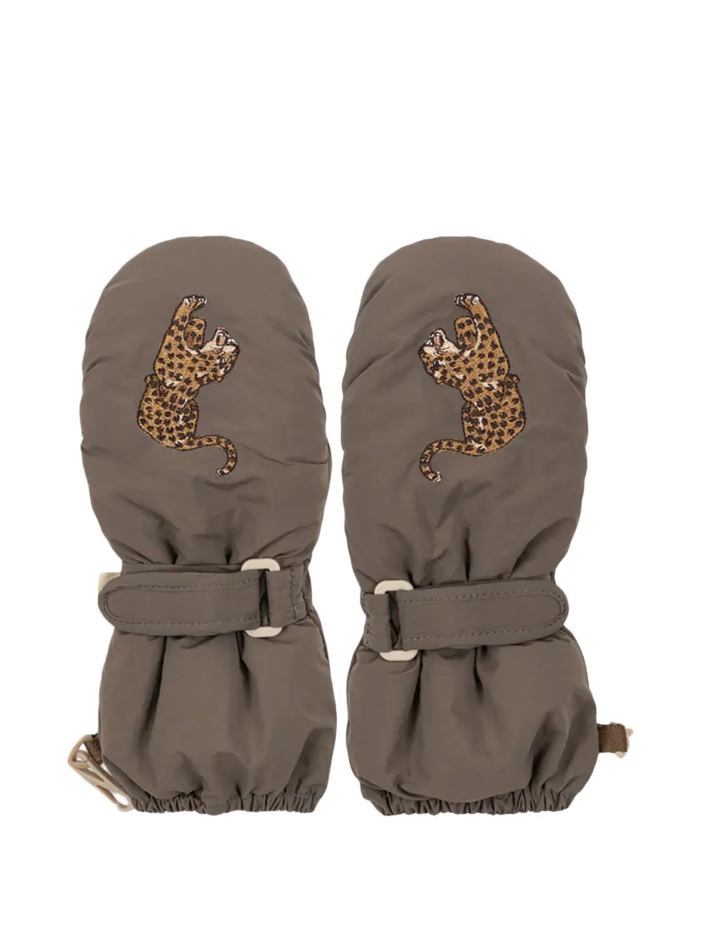 

Варежки с вышивкой Konges Sløjd, коричневый