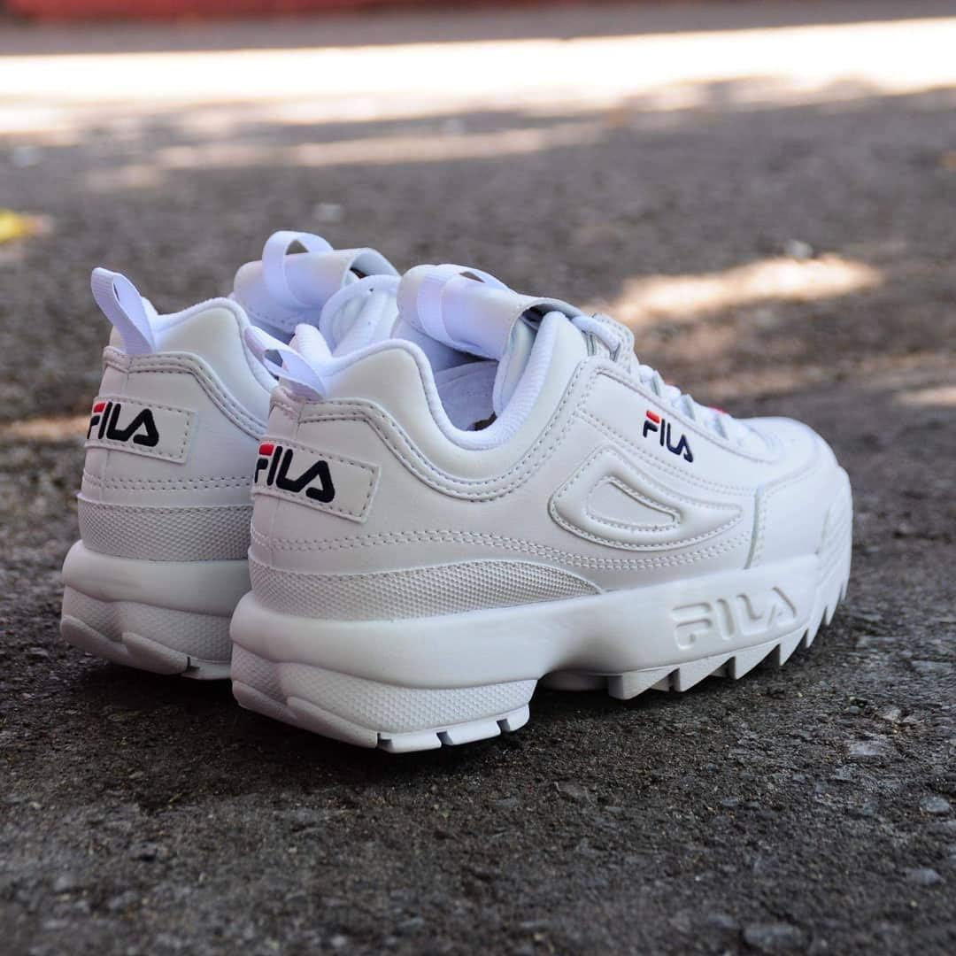 Кроссовки Fila Kid's Disruptor II, белый/красный — фото 2
