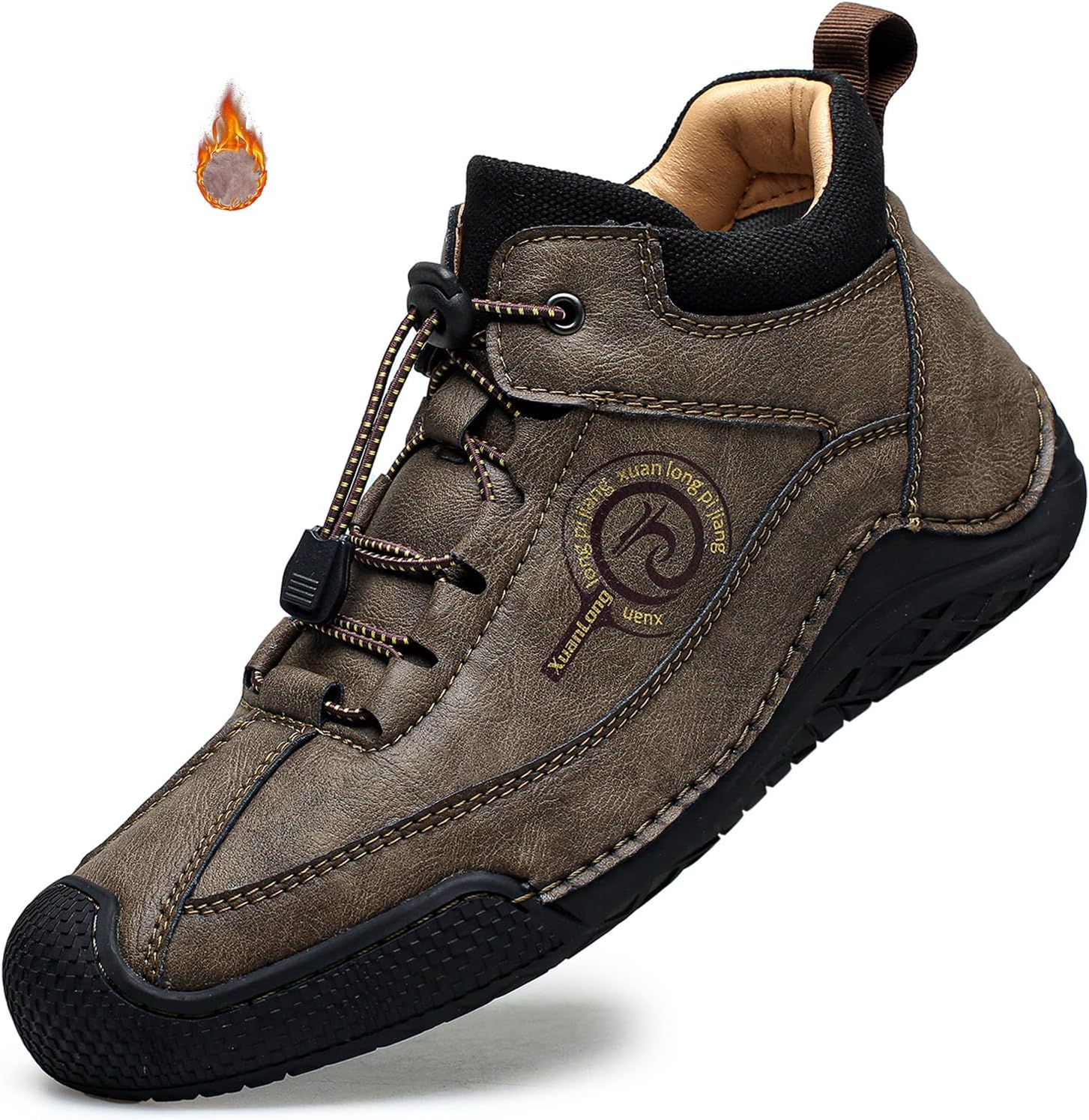 

Мужские повседневные ботинки Optigard Chukka с ручной строчкой, удобные, регулируемые, для активного отдыха, противоударные, с нескользящей подошвой, спортивные, для походов и вождения, модные слипоны средней высоты для ходьбы, хаки