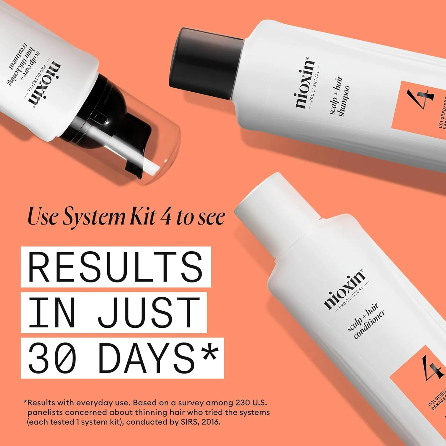 Nioxin System 4 Scalp Care + Hair Thickening Leave-In Treatment для окрашенных, сухих и поврежденных волос с прогрессирующим истончением 100 мл (1 шт.) — фото 4