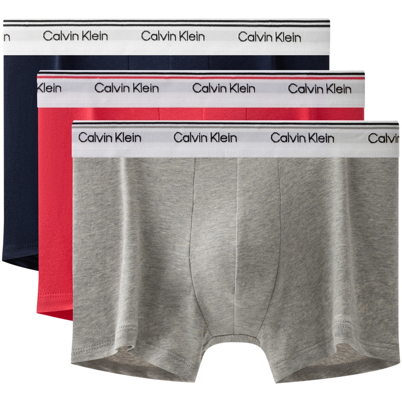 

Мужские трусы 3 штуки Calvin Klein, синий/красный/серый
