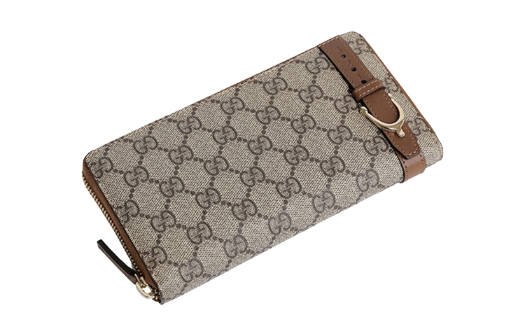 Холщовая сумка с кожаным кошельком унисекс Ebony/Brown GUCCI — фото 3
