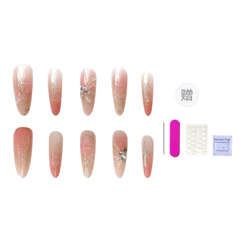 

Искусственные ногти для женщин ORANOT, Long Ladder M, Suitable For Chubby Hand 16-12-13-12-9