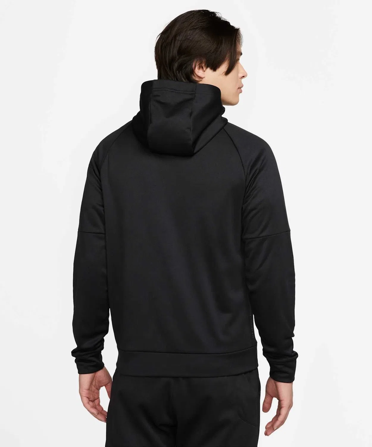 Толстовка Nike Therma-FIT мужская, полная застежка-молния, фитнес-худи, черная — фото 3