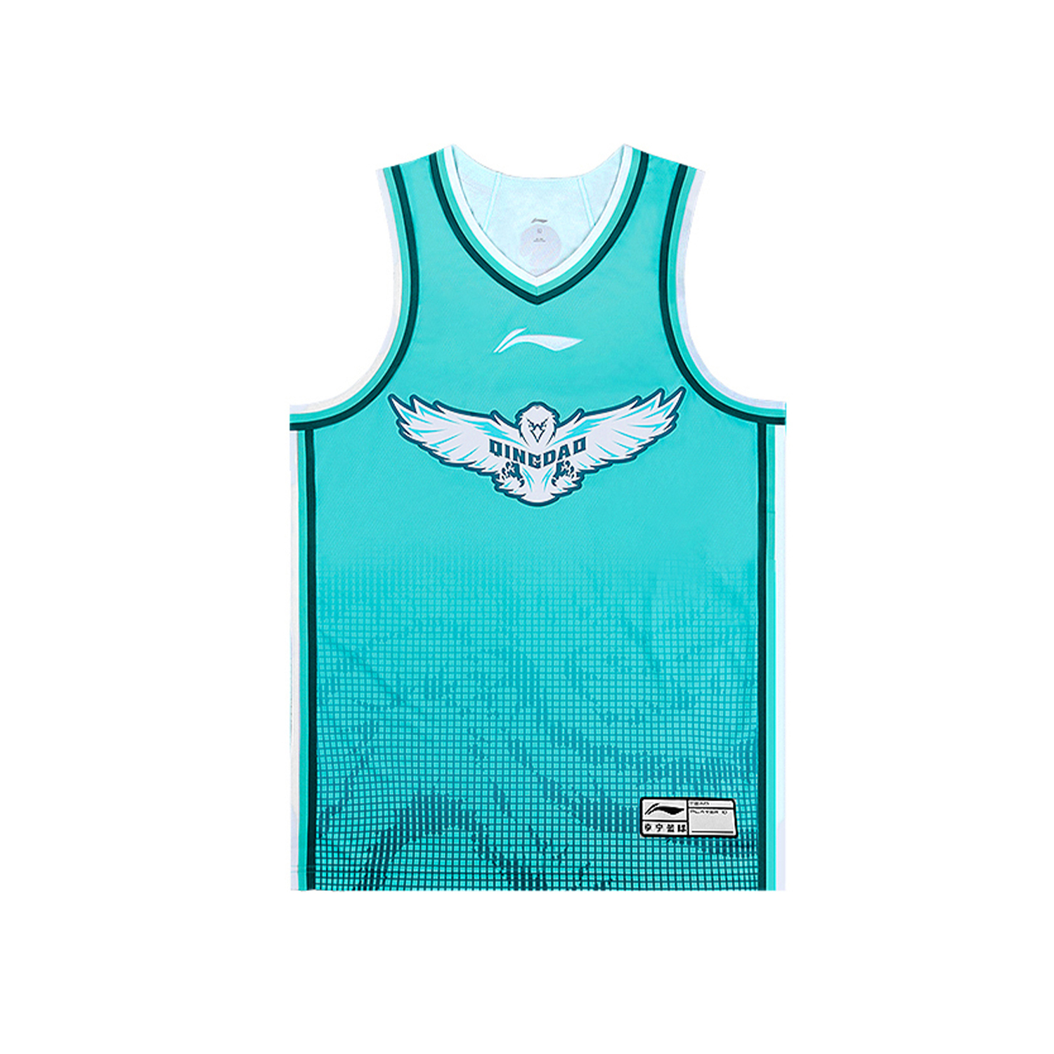 

Баскетбольная майка LiNing CBA Collection, фанатская версия, сезон 2025-2026, Qingdao Guoxin, унисекс., classic version-empty board