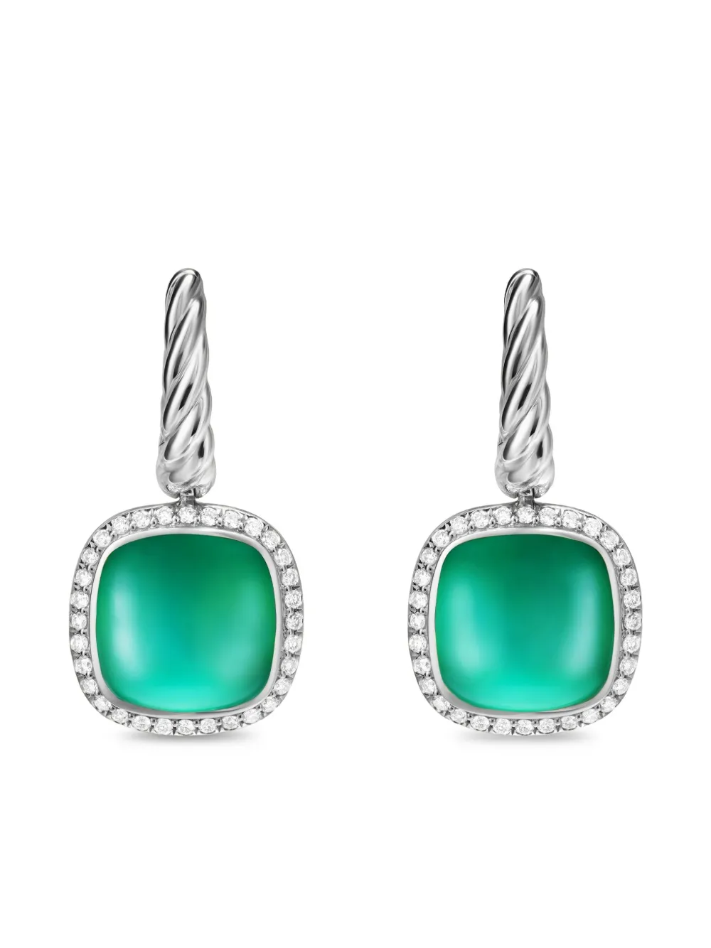 

Серебряные серьги-подвески Albion с бриллиантами David Yurman, серебяный