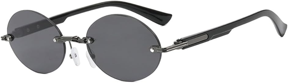 

Солнцезащитные очки в металлической овальной оправе для женщин, маленькая овальная оправа, защита от УФ-излучения UV400, винтажные очки для активного отдыха UJNHGQ, C2