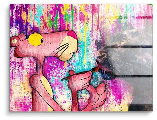 

Картина из акрилового стекла ArtMind Paint Panther, многоцветный