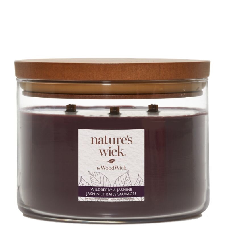 

Ароматическая Свеча Woodwick Natures Wick Wildberry & Jasmine, 1 шт