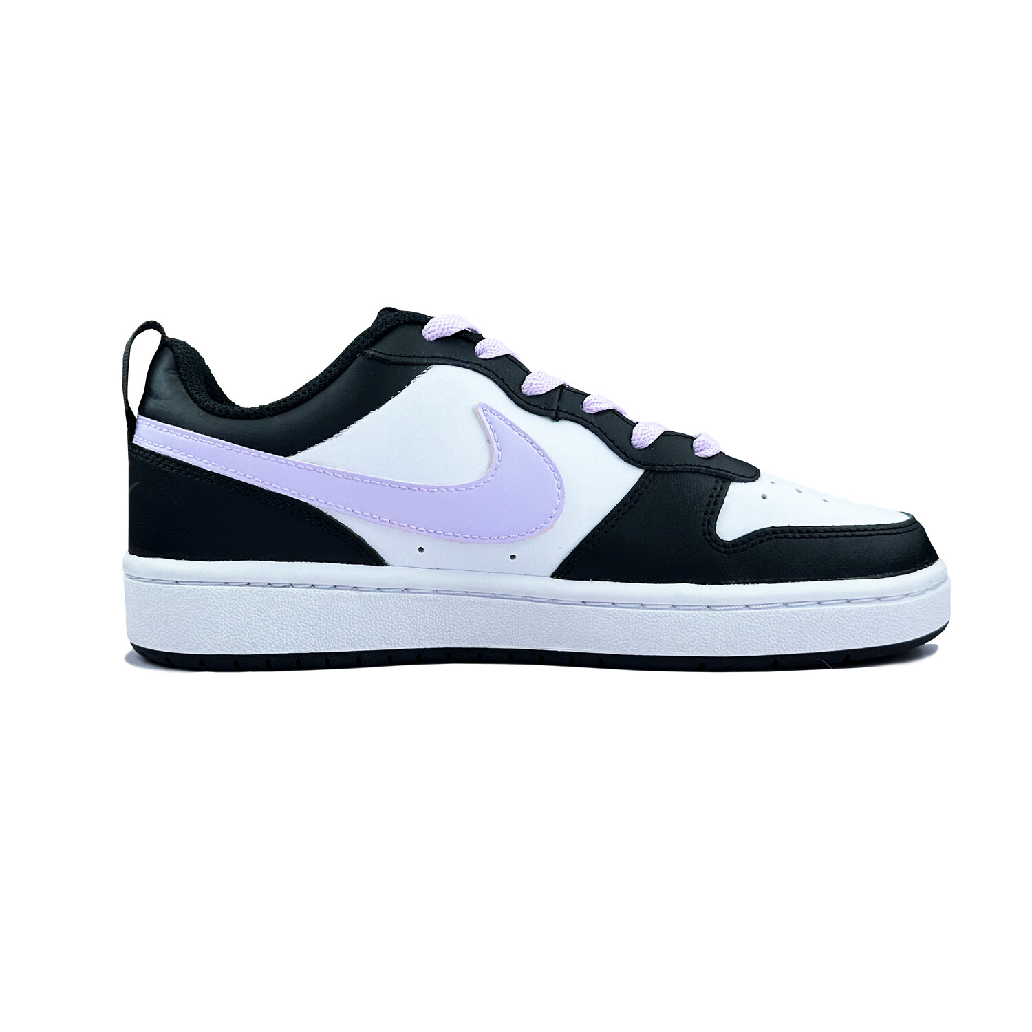 

Кроссовки Nike Court Borough Skateboarding Shoes Women's Low-top Black/purple/white, светло-фиолетовый
