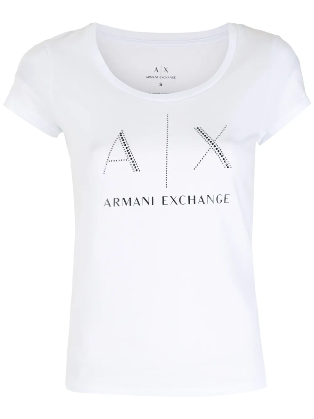 

Armani Exchange футболка с логотипом, белый