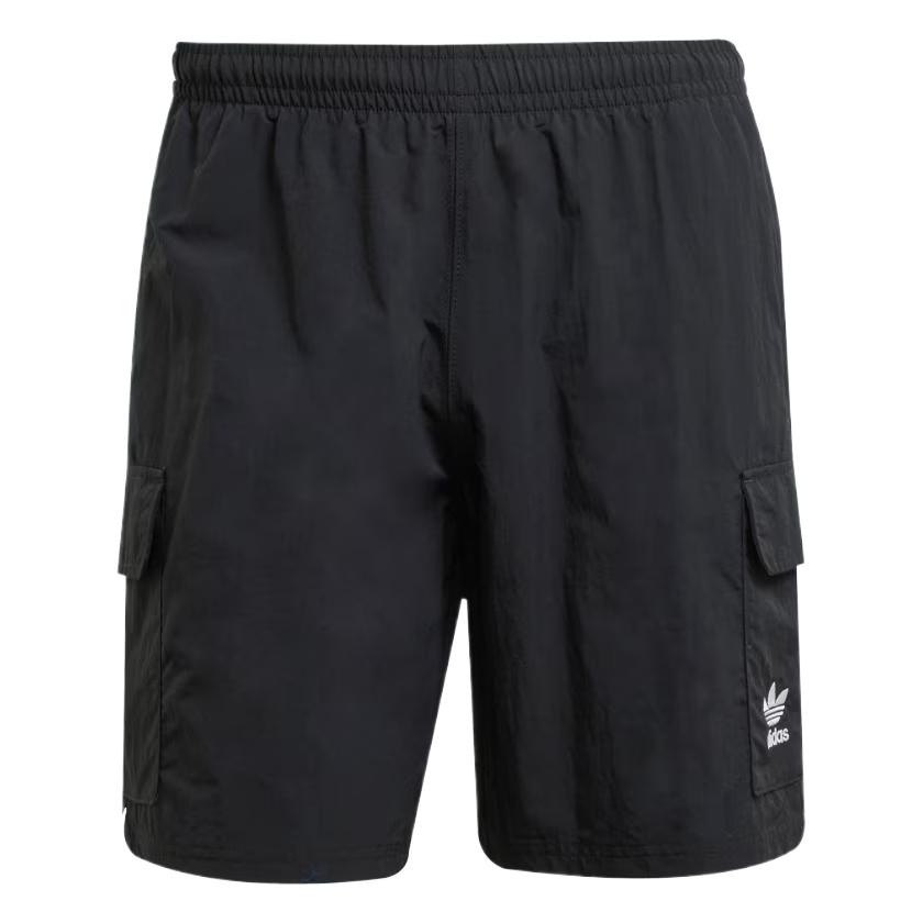 Трефовые эссеншиалс сотканные карго шорты Adidas Originals, черный — фото 3