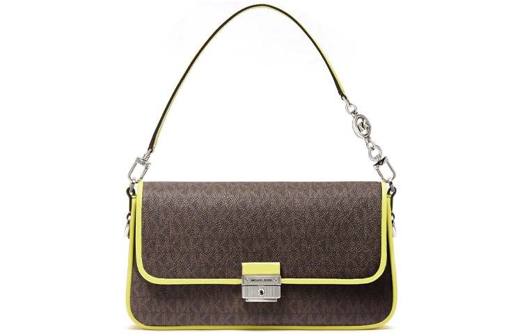 

MICHAEL KORS Кожаная сумка-сумка-багет через плечо малого размера для женщин