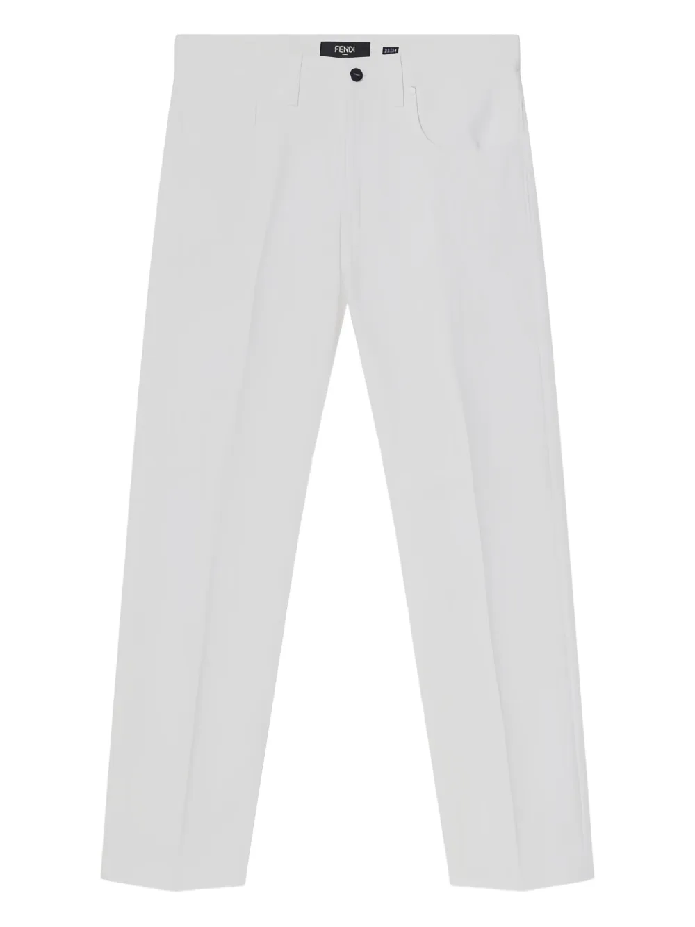 

Джинсы средней посадки Fendi, белый