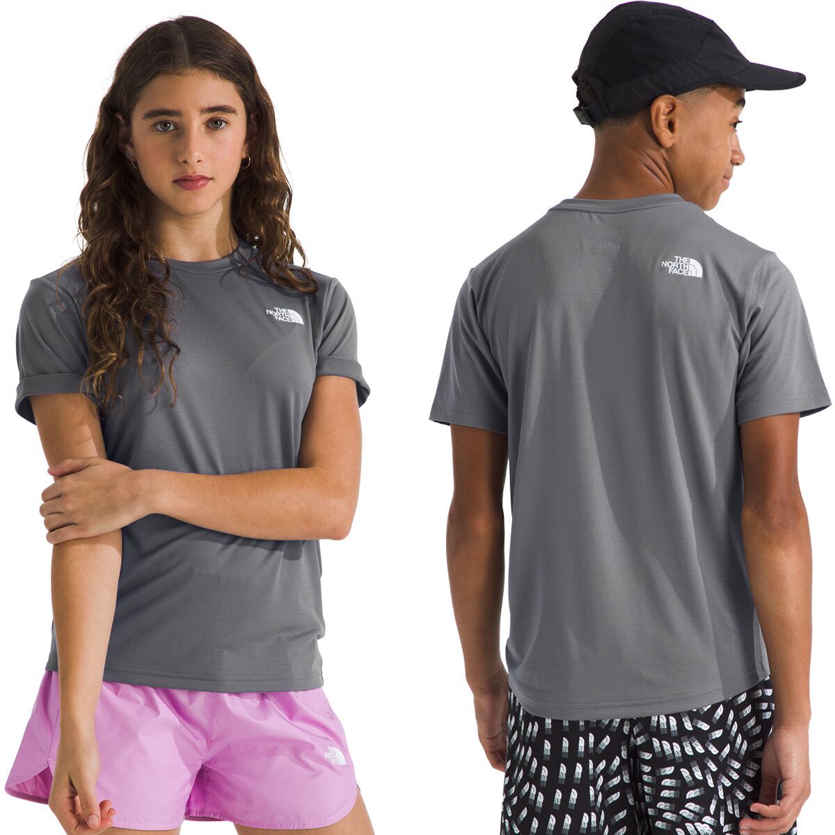

Новая футболка с коротким рукавом 24/7 - детская The North Face, цвет smoked pearl
