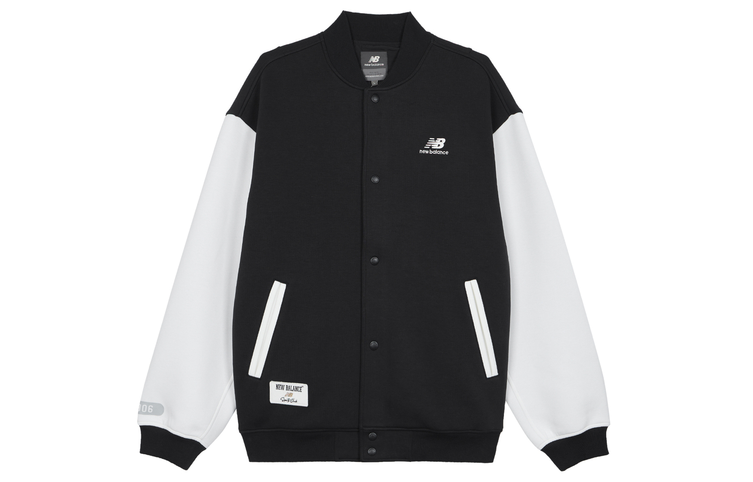 

New Balance Бейсбольная майка унисекс черно-белая, Black White