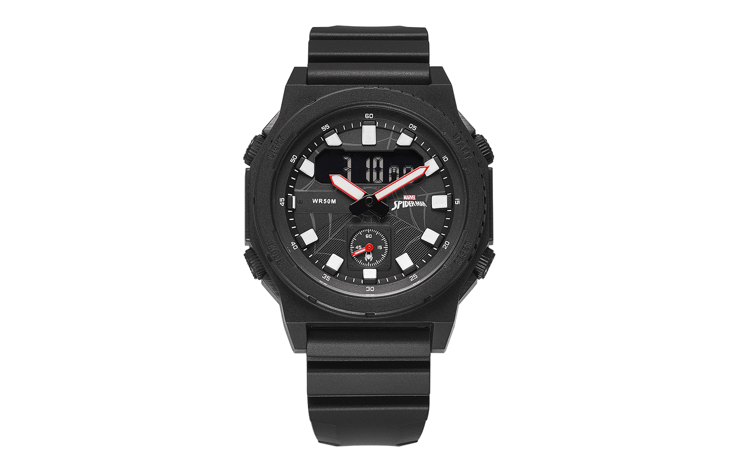 

MARVEL Часы Hero Collection Spider-Man Collaboration Electronic Movement Watch Men's Watch Black Dial