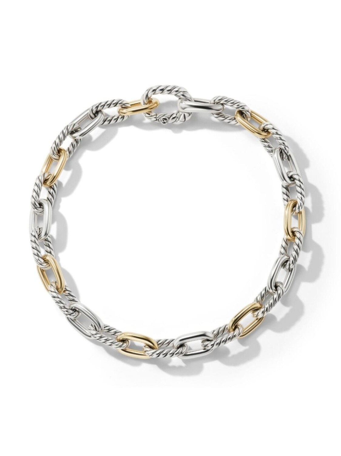 

Браслет Madison из желтого золота и серебра David Yurman, серебряный