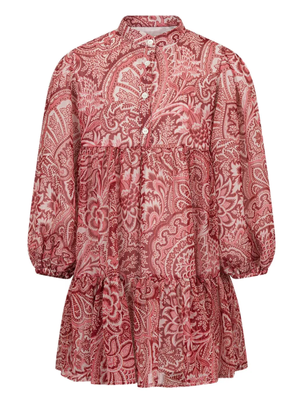 

Многоярусное платье с принтом пейсли ETRO KIDS, розовый