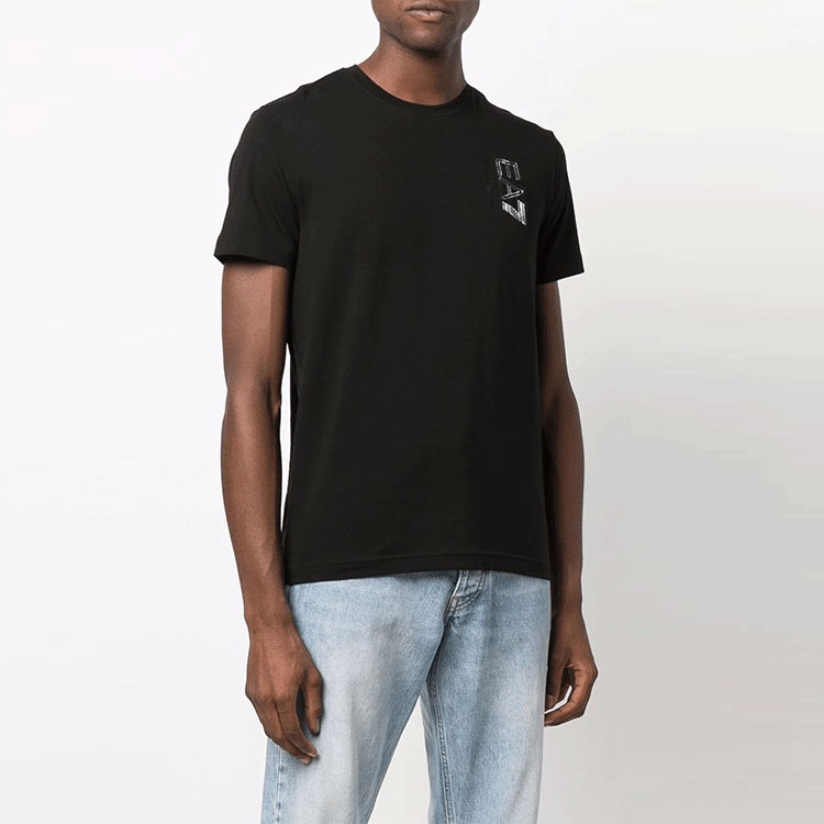 Футболка мужская черная EA7 EMPORIO ARMANI — фото 4