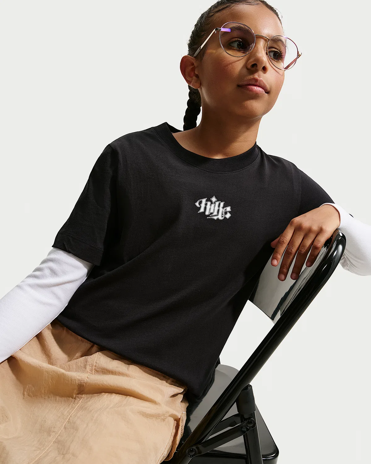 Детская футболка Nike Sportswear, Black — фото 3