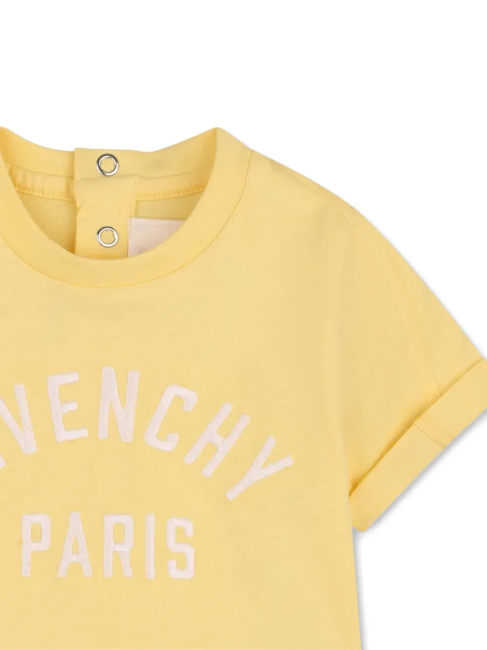 Футболка с круглым вырезом Givenchy Kids, желтый — фото 3
