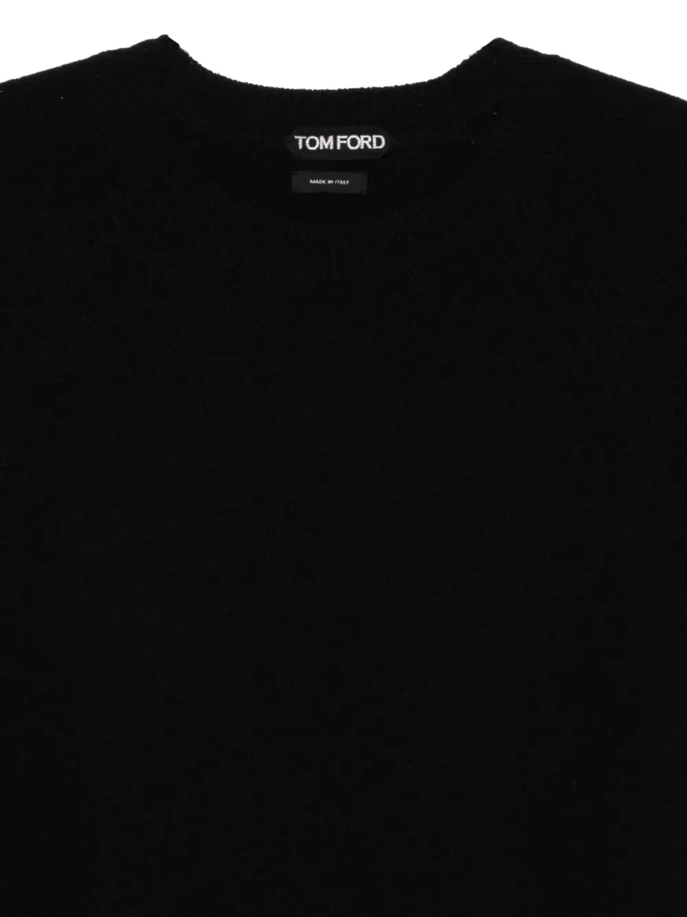 Кашемировый свитер с круглым вырезом Tom Ford, черный — фото 3