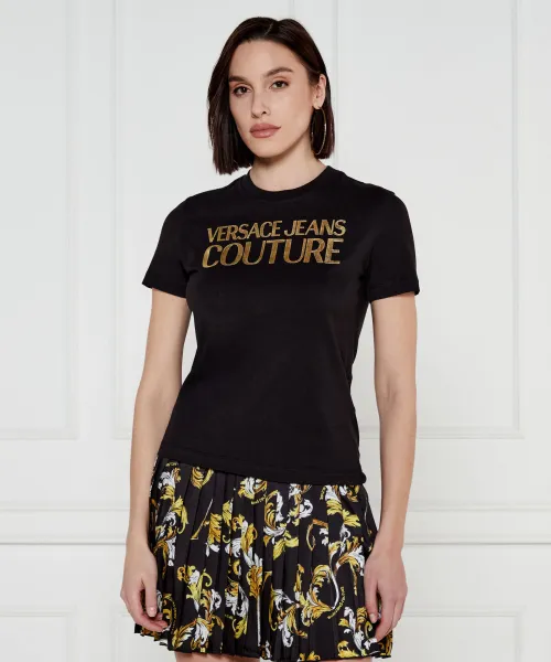 

Футболка Slim fit Versace Jeans Couture, черный