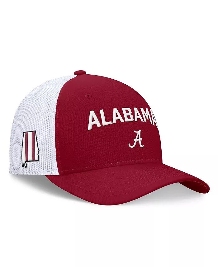 

Мужская темно-красная/белая кепка Alabama Crimson Tide Primetime Rise City Trucker Adjustable Nike