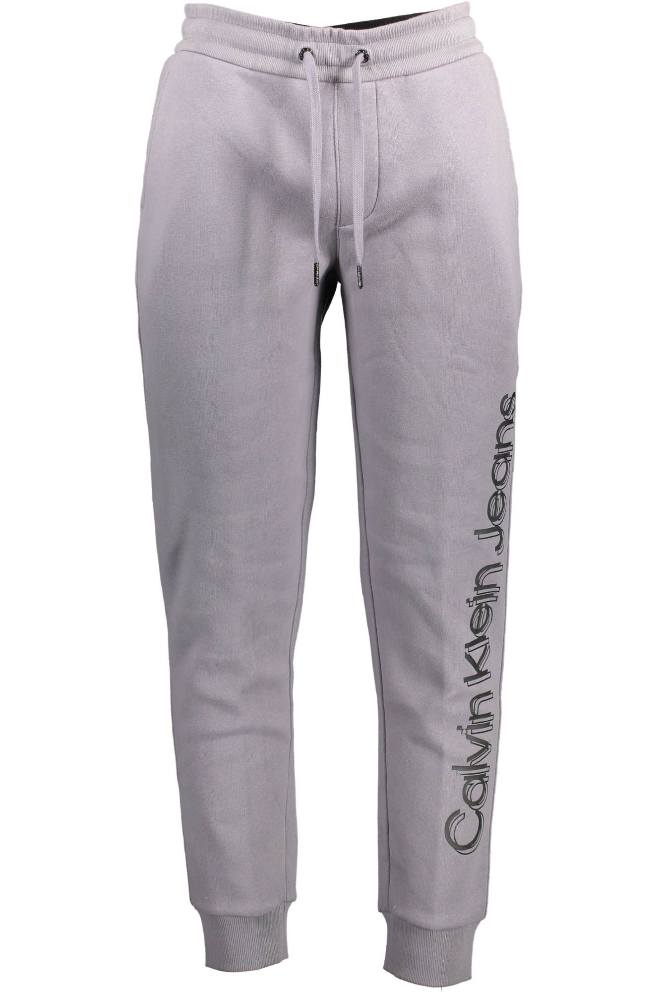

Серые хлопковые мужские спортивные брюки Calvin Klein
