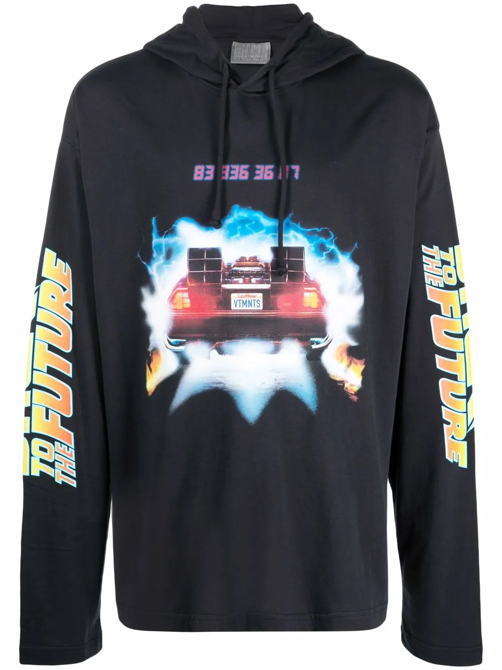 

Худи с принтом Back to the Future VTMNTS, синий