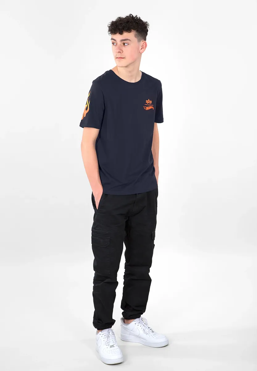 Футболка Alpha Industries " Alpha Industries Kids - Футболки Flame T Kids/Teens", синий — фото 3