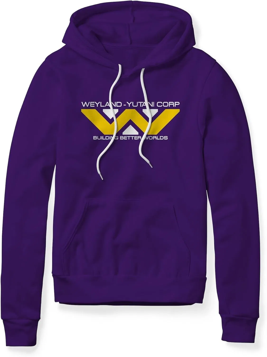 Толстовка с логотипом Weyland-Yutani, Alien, спонж флис, Purple
