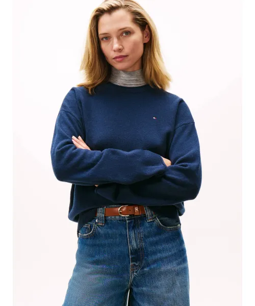 

Шерстяной свитер Loose fit Tommy Hilfiger, синий
